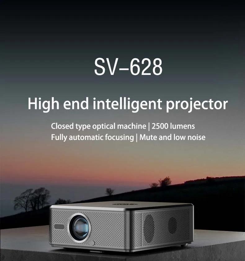 Qiangpu projectorSV-628 Ȩ 1080P ȭ ڵ  ī޶, ȵ̵ Ȩ þ, н 繫 
